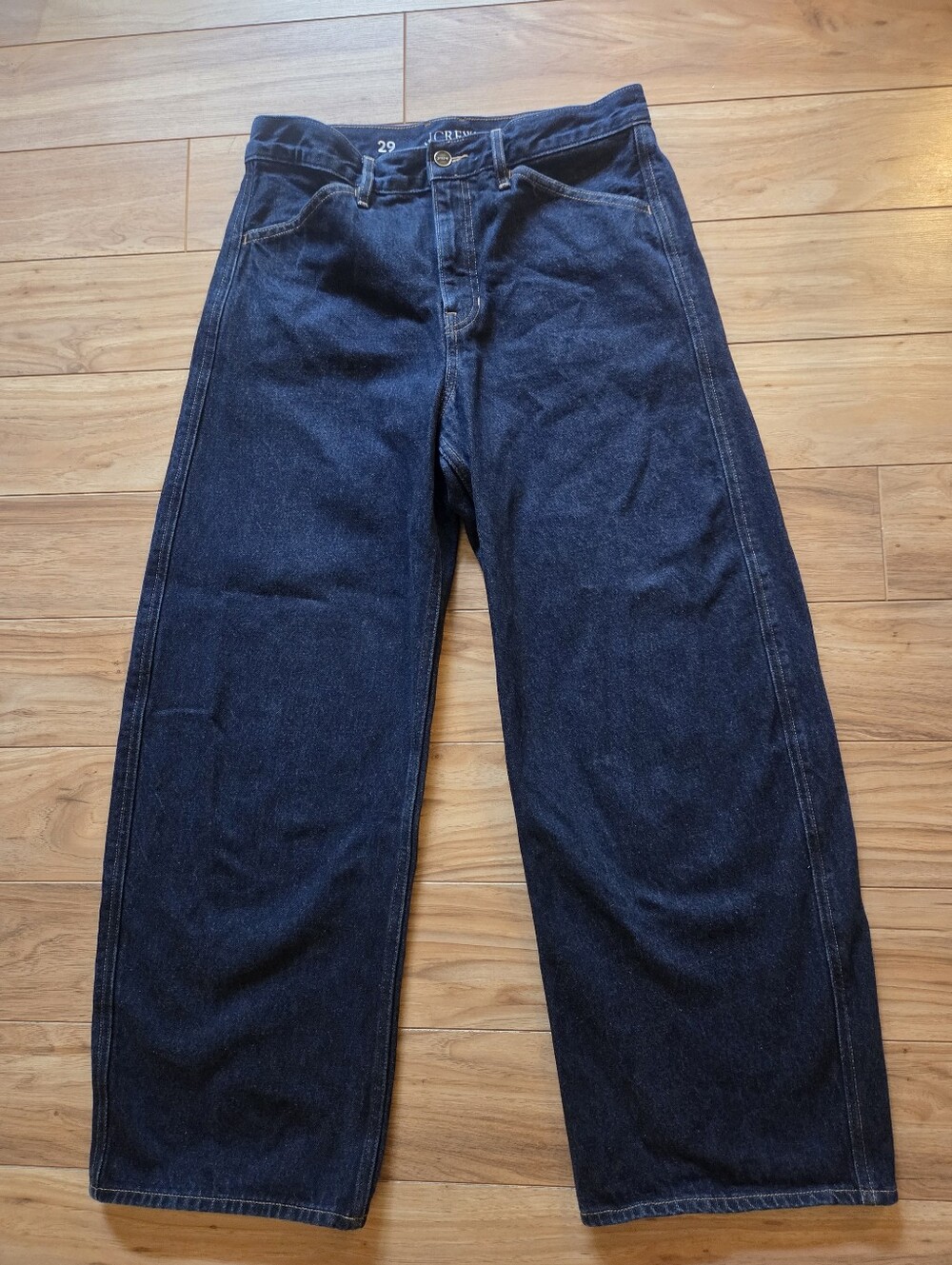 J. Crew Dark Blue Wide Leg Jeans